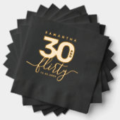 Elegante moderne Girly 30 en Flirty Folie Servetten (Insitu (Gestapeld))