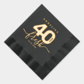 Elegante moderne Girly 40 en fris Folie Servetten (Rechts)