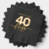 Elegante moderne Girly 40 en fris Folie Servetten (Insitu (Gestapeld))