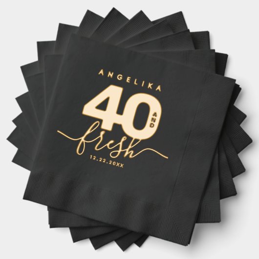 Elegante moderne Girly 40 en fris Folie Servetten (Insitu (Gestapeld))