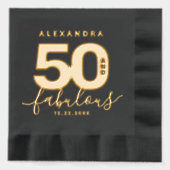 Elegante moderne Girly 50 en fantastisch Folie Servetten (Voorkant)