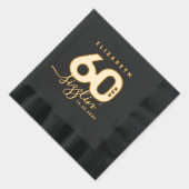 Elegante moderne Girly 60 en Sizzlin' Folie Servetten (Rechts)