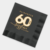 Elegante moderne Girly 60 en Sizzlin' Folie Servetten (Links)