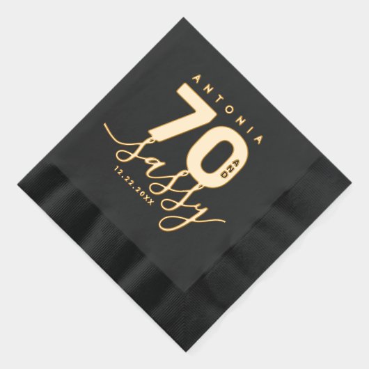 Elegante moderne Girly 70 en Sassy Folie Servetten (Rechts)