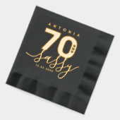 Elegante moderne Girly 70 en Sassy Folie Servetten (Links)