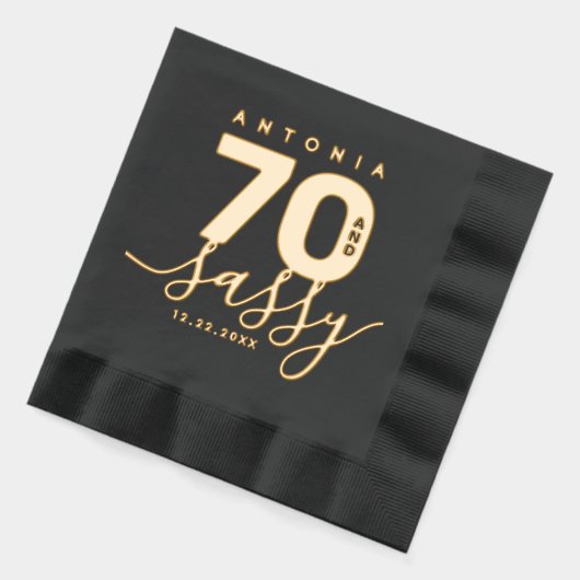 Elegante moderne Girly 70 en Sassy Folie Servetten (Links)