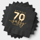 Elegante moderne Girly 70 en Sassy Folie Servetten (Insitu (Gestapeld))