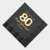 Elegante moderne Girly 80 en Geweldige Folie Servetten (Rechts)