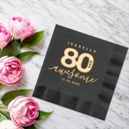 Elegante moderne Girly 80 en Geweldige Folie Servetten