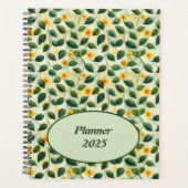 Elegante moderne Girly Botanical Floral Foliage 20 Planner (Voorkant)