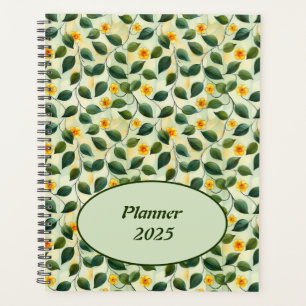 Elegante moderne Girly Botanical Floral Foliage 20 Planner