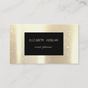 Elegante moderne glamour, namaak goud, zwart visitekaartje