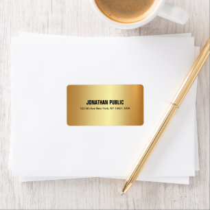 Elegante moderne glamour Sjabloon zwart en goud Etiket