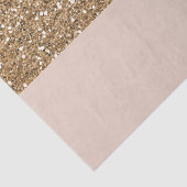 Elegante moderne glans roze gouden blush glam fees tissuepapier (Detail)