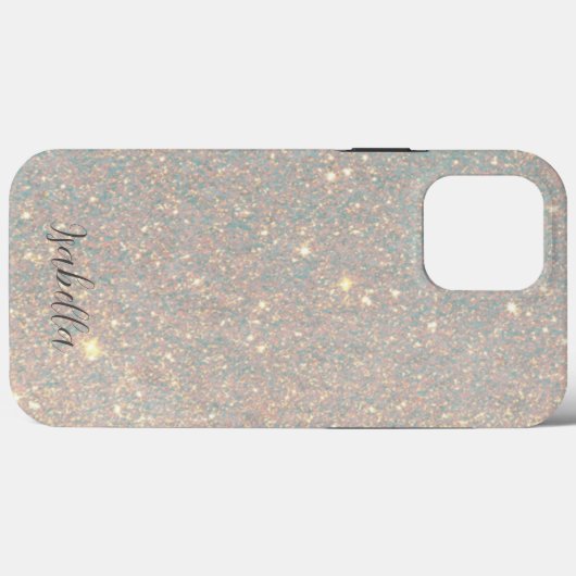 Elegante Moderne Glitter Holografische Aangepaste  Case-Mate iPhone Case (Achterkant (horizontaal))
