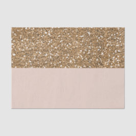 Elegante Moderne Glitter Roze Gouden Blush Glam Fe Tissuepapier