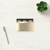Elegante Moderne Glitterige Gouden Harten - Persoo Post-it® Notes (Kantoor)
