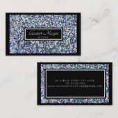 Elegante Moderne Glitters, Glans, Lijst Visitekaartje (Voorkant / Achterkant)