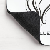 Elegante moderne golvende haar wimpers schoonheids muismat (Hoek)