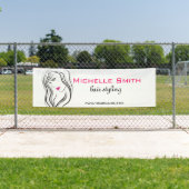 Elegante moderne golvende haar wimpers schoonheids spandoek (Insitu)