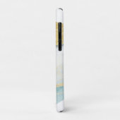 Elegante moderne goud folie en turquoise abstracte Case-Mate iPhone case (Achterkant/links)