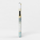 Elegante moderne goud folie en turquoise abstracte Case-Mate iPhone case (Achterkant/rechts)