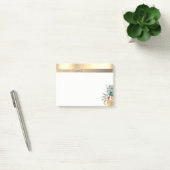 Elegante Moderne Gouden Bloemige Ananas Post-it® Notes (Kantoor)