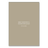 Elegante moderne gouden botanische bruiloft kaart (Achterkant)