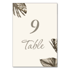 Elegante moderne gouden botanische bruiloft kaart