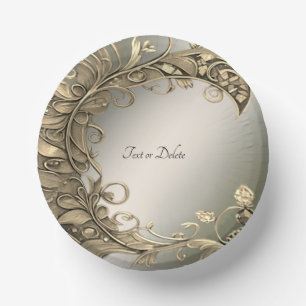 Elegante Moderne Gouden Decoratie Papieren Kommen