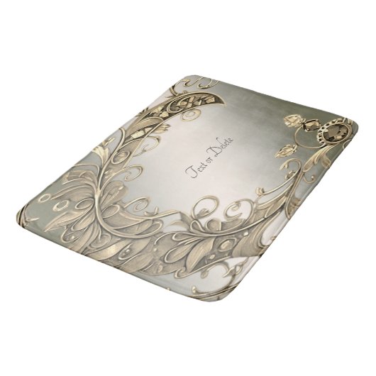 Elegante moderne gouden decoratieve badmat (Gekanteld)