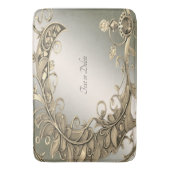 Elegante moderne gouden decoratieve badmat (Voorkant Verticaal)