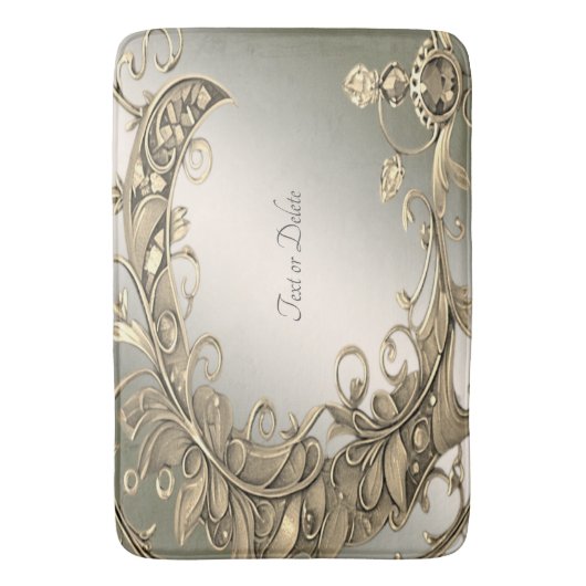 Elegante moderne gouden decoratieve badmat (Voorkant Verticaal)