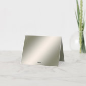 Elegante moderne gouden decoratieve bedankkaart (Achterkant)