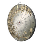 Elegante moderne gouden decoratieve dartbord (Voorkant Rechts)