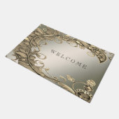 Elegante moderne gouden decoratieve deurmat (Schuin)