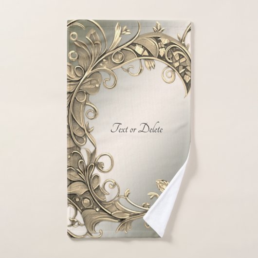 Elegante moderne gouden decoratieve handdoek set (Handdoek)