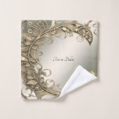 Elegante moderne gouden decoratieve handdoek set (Wasdoekje)