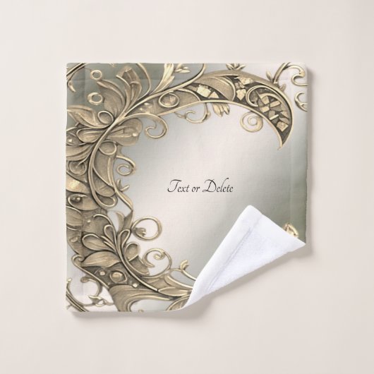 Elegante moderne gouden decoratieve handdoek set (Wasdoekje)