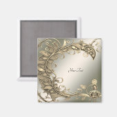 Elegante moderne gouden decoratieve magneet (Voorkant / Achterkant)