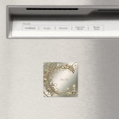 Elegante moderne gouden decoratieve magneet (Insitu (Vaatwasser))