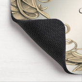 Elegante moderne gouden decoratieve muismat (Hoek)