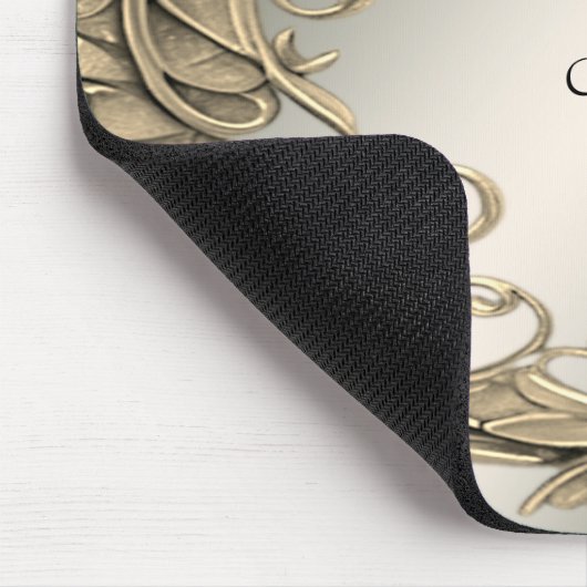 Elegante moderne gouden decoratieve muismat (Hoek)