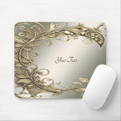 Elegante moderne gouden decoratieve muismat (Met muis)