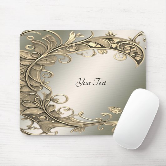 Elegante moderne gouden decoratieve muismat (Met muis)