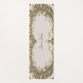 Elegante moderne gouden decoratieve yogamat (Voorkant)