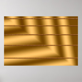 Elegante moderne gouden geschenkunst poster