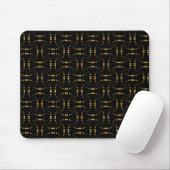 Elegante moderne gouden gestippelde design op zwar muismat (Met muis)