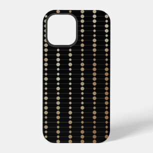 Elegante moderne gouden kralen cirkels stippen pat iPhone 12 pro hoesje