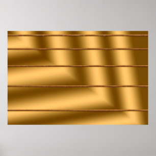 Elegante Moderne Gouden Kunst Geschenk Poster